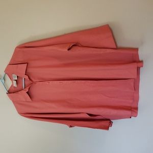 Plus size lightweight button down shirt with 3/4 sleeve Size 20W